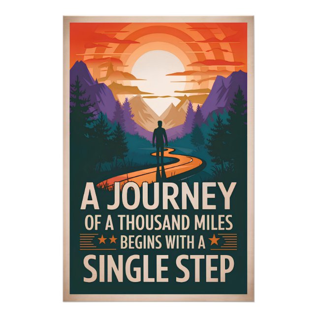 Foto Uma jornada de mil milhas começa com um solteiro (Frente)