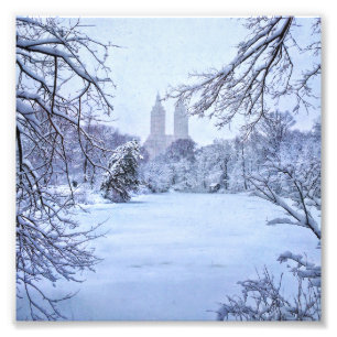 Foto Uma lagoa congelada no Central Park