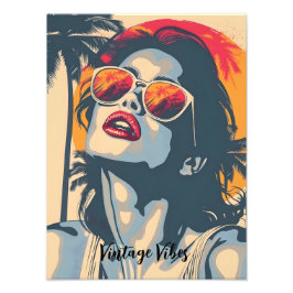 Foto Uma mulher no estilo retrô