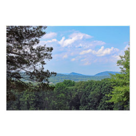 Foto Uma Visão Do Topo Da Montanha