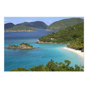 Foto Uma vista panorâmica da Baía de Caneel a partir de