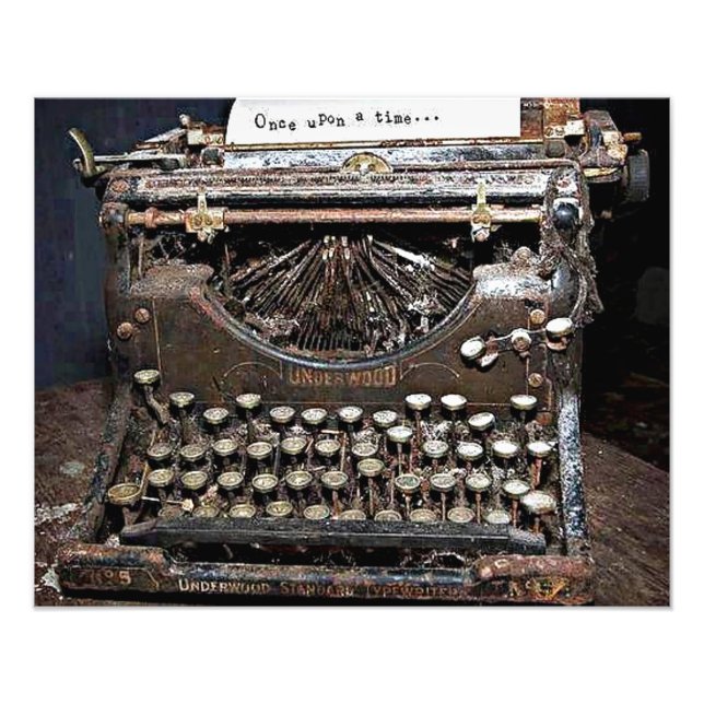 Foto Underwood, velha máquina a escrever (Frente)