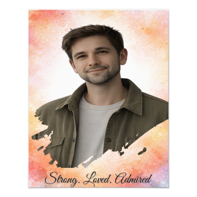 Foto Upload His Photo- Personalized Custom Gift for Him (Frente)