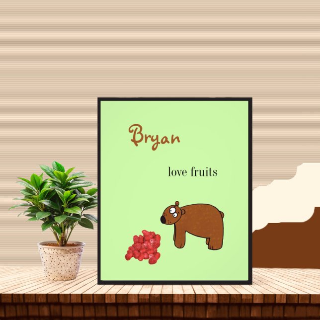 Foto Urso e framboesa (Criador carregado)