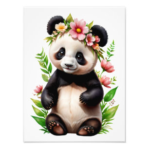 Foto Urso Panda Transparente Com Flores