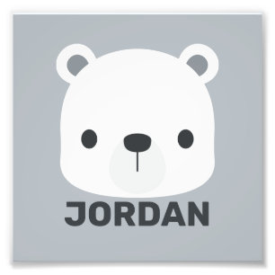Foto Urso Polar Bonito com Nome Personalizado