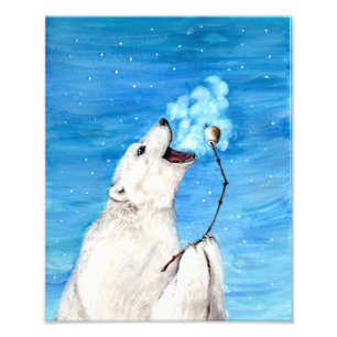 Foto Urso Polar com Marshmallow Torrado