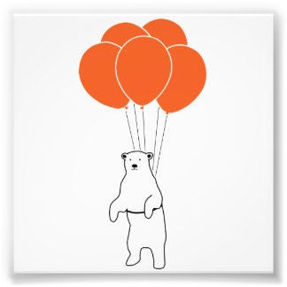 Foto Urso Polar Voador com Balões