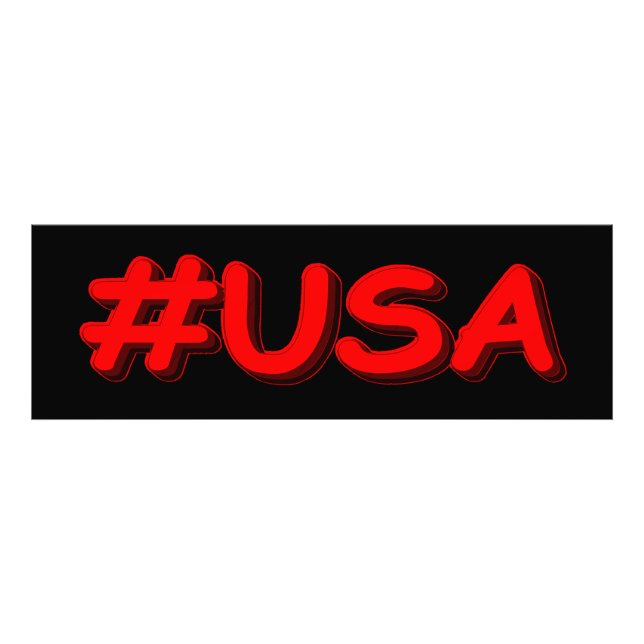 Foto "#USA" Design. Comprar Agora (Frente)