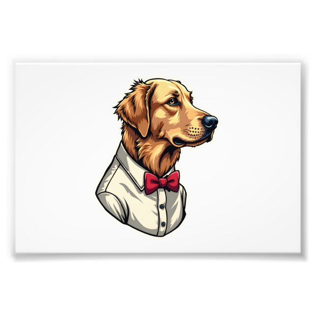 Foto USA Golden Retriever Vintage Patriotic Dog Shirt 4 (Frente)