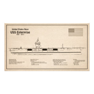 Foto USS Enterprise - Entrega de Planos de Esquema SD