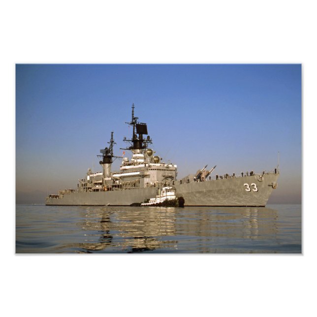 FOTO USS FOX CG-33 DLG-33 MÍSSEIS GUIADO PELO CRUISADOR (Frente)