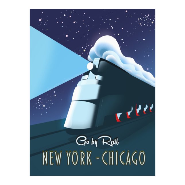 Foto "Vá de trem" Nova York - Chicago (Frente)