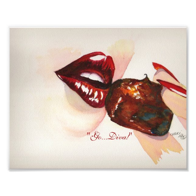 Foto "Vai...diva!" Art Impressão (Frente)