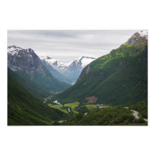 Foto Vale do Hjelle na Noruega - impressão de fotografi