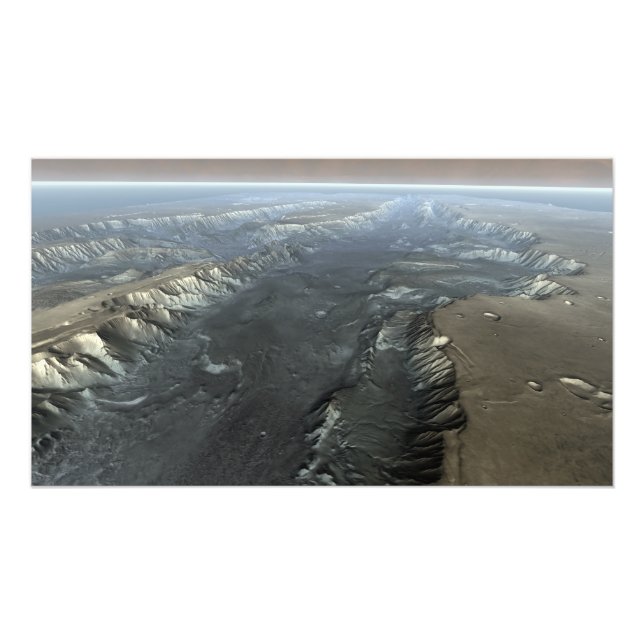 Foto Valles Marineris, o Grande Canyon de Marte (Frente)