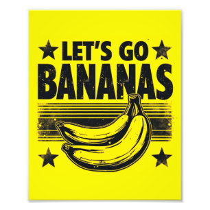 Foto Vamos Engraçado Ir Bananas Moedas-Grunge Afastadas