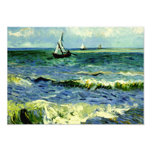 Foto Van Gogh - A paisagem em Saintes-Maries (Frente)