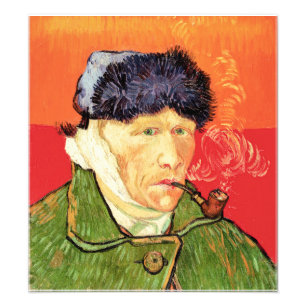 Foto Van Gogh - Autorretrato com a Orelha Enfaixada e C