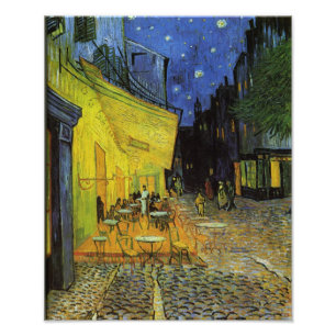Foto Van Gogh; Cafe Terrace à Noite