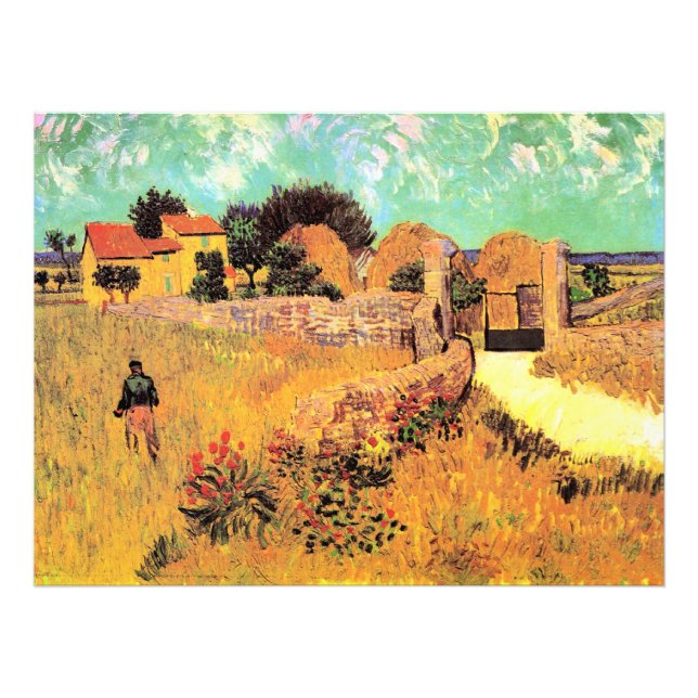 Foto Van Gogh - Casa de Fazenda em Provence, (Frente)