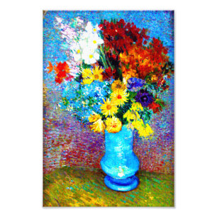 Foto Van Gogh Flores num Vaso Azul