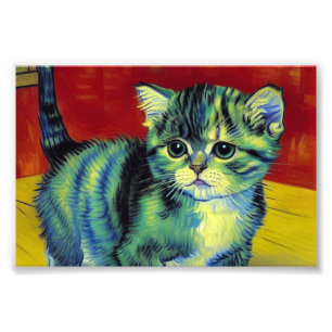 Foto Van Gogh Tabby Cat