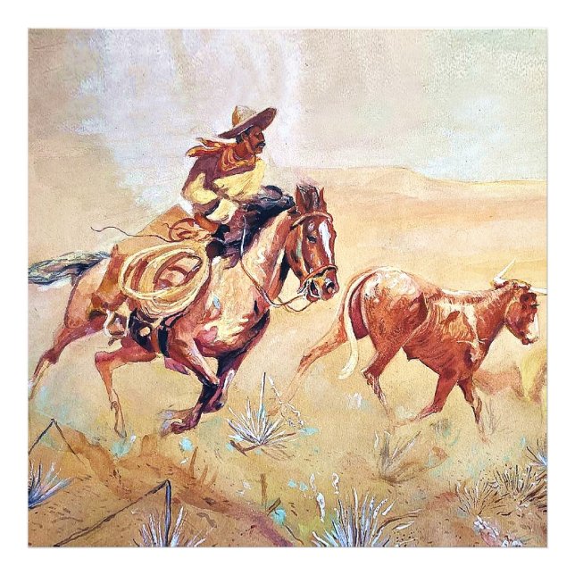 Foto Vaquero Painting por Eward Borein (Frente)