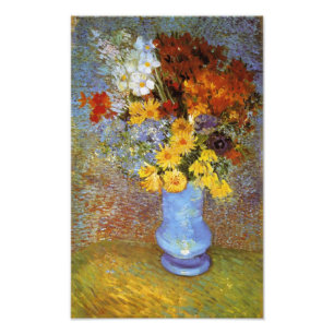 Foto Vase com margaridas e anêmonas - Van Gogh