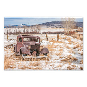 Foto Veículo Velho Dilapidado, Inverno, Rural, Montanh