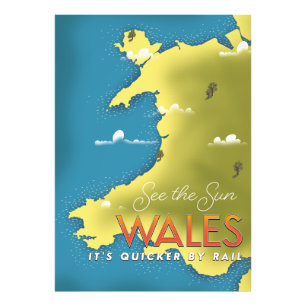 Foto Veja o poster de viagens Sun Wales.
