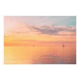 Foto Velas ao Pôr do Sol Oceano Tranquilo Horizonte Res