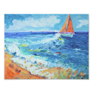 Foto Velero Solo Impressionista Costa Oceânica