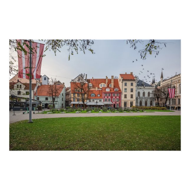 Foto Velha cidade de Riga no outono (Frente)