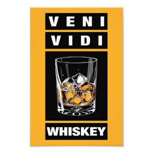 Foto Veni Vidi Whiskey Citação Engraçada Para Amantes