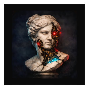 Foto Vênus Mecânica: Arte de Estátua Cyberpunk