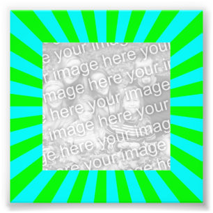 Foto verde do quadro de Starburst do Aqua