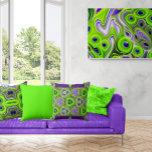 Foto Verde limão moderno, branco e amarelo<br><div class="desc">O verde limão, amarelos e espirais roxas é uma peça abstrato que serve como um ponto focal cativante. As intrincadas espirais criam um movimento dinâmico e fluido, puxando o olho em direção ao seu centro. O uso do verde limão adiciona uma cor, melhorando a vibração e a energia do trabalho...</div>