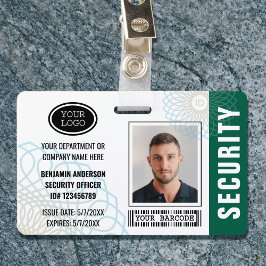 Foto Verde para Crachá de Identificação de Oficial