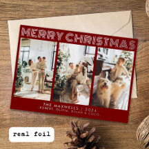 Foto Vermelha de Natal Moderno