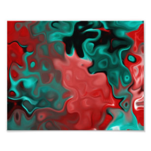 Foto Vermelho Caído em Azul abstrato 555y