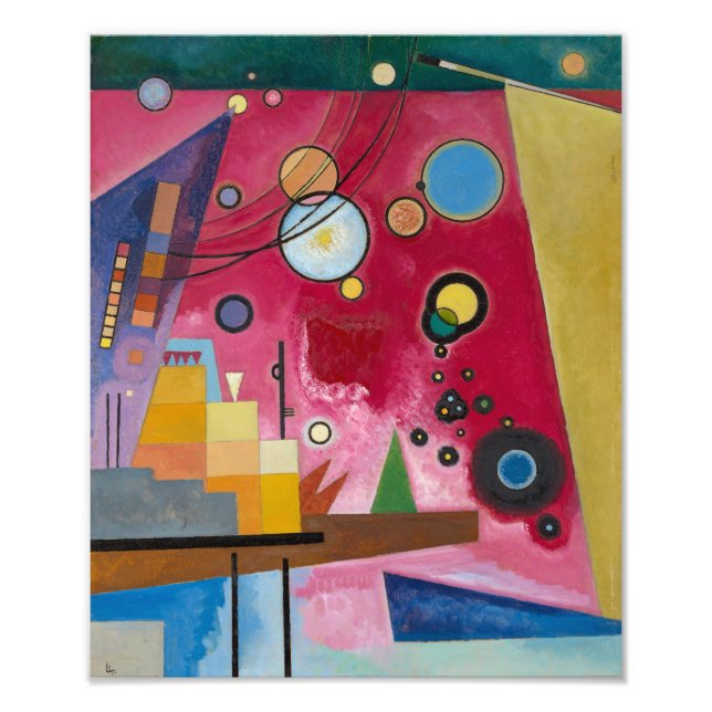 Foto Vermelho pesado | Kandinsky | (Frente)