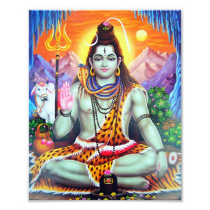 Foto Versão 4 do impressão de Shiva (8" x 10") -
