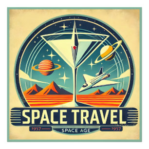 Foto Viagem Espacial Martini 1957 Logotipo Novos Mundos