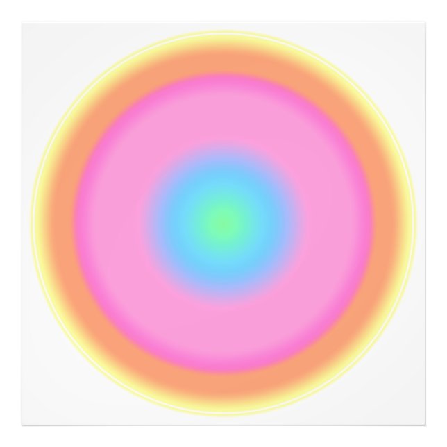 Foto Vibrações Positivas - Gradiente Colorido (Frente)