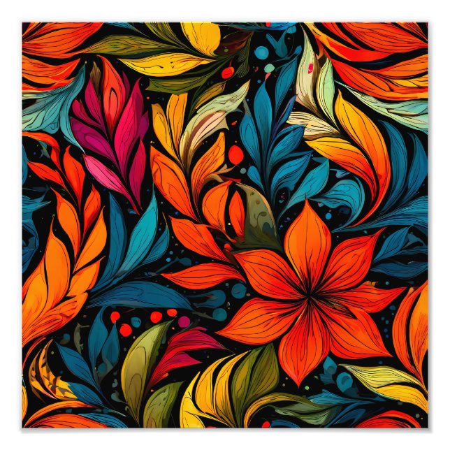 Foto Vibrant Floral Extravaganza (Frente)