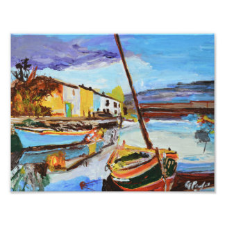 Foto Vibrante Vila do Porto Expressionista
