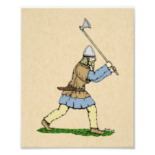 Foto Viking Warrior Wielding - Ax amplo