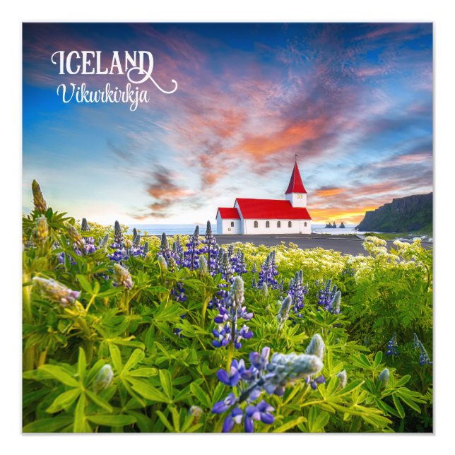 Foto Vikurkirkja, Islândia (Frente)