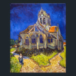 Foto Vincent van Gogh - A Igreja em Auvers<br><div class="desc">Igreja de Auvers / l'Eglise à Auvers-sur-oise de Vincent Van Gogh em 1890</div>